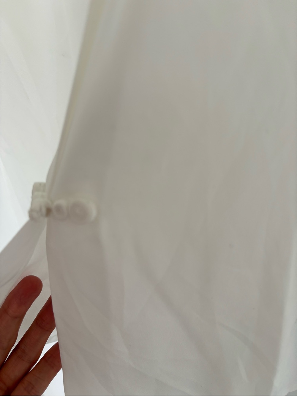 Vintage Pure Silk Embroidered Blouse – White – NWT – Fits Large - Picture 6 of 9